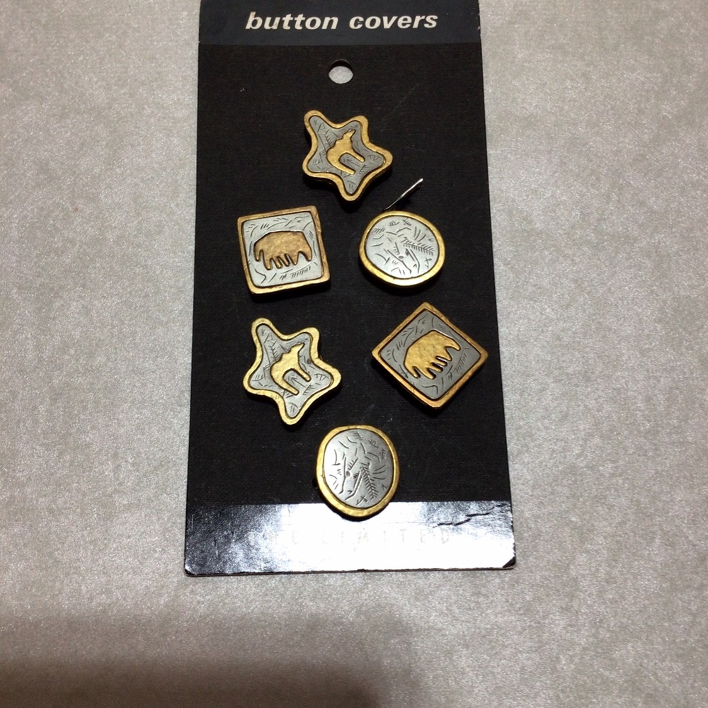 The Limited Vintage Button Covers, Set of 6, Unisex